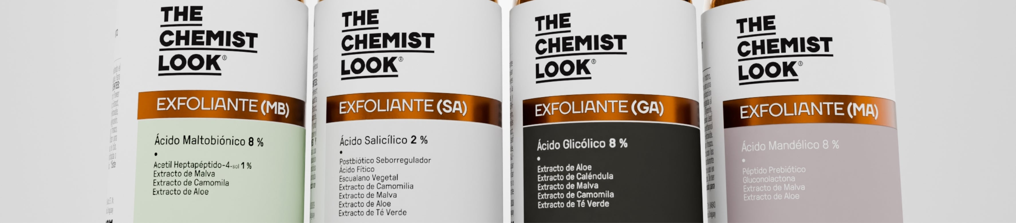 Ácidos exfoliantes para piel