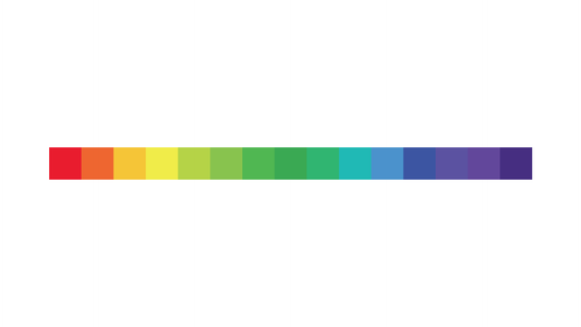 escala de pH multicolor